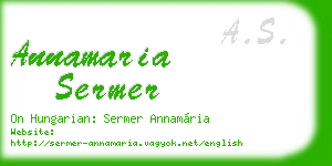 annamaria sermer business card