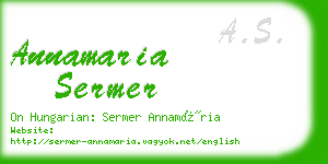 annamaria sermer business card